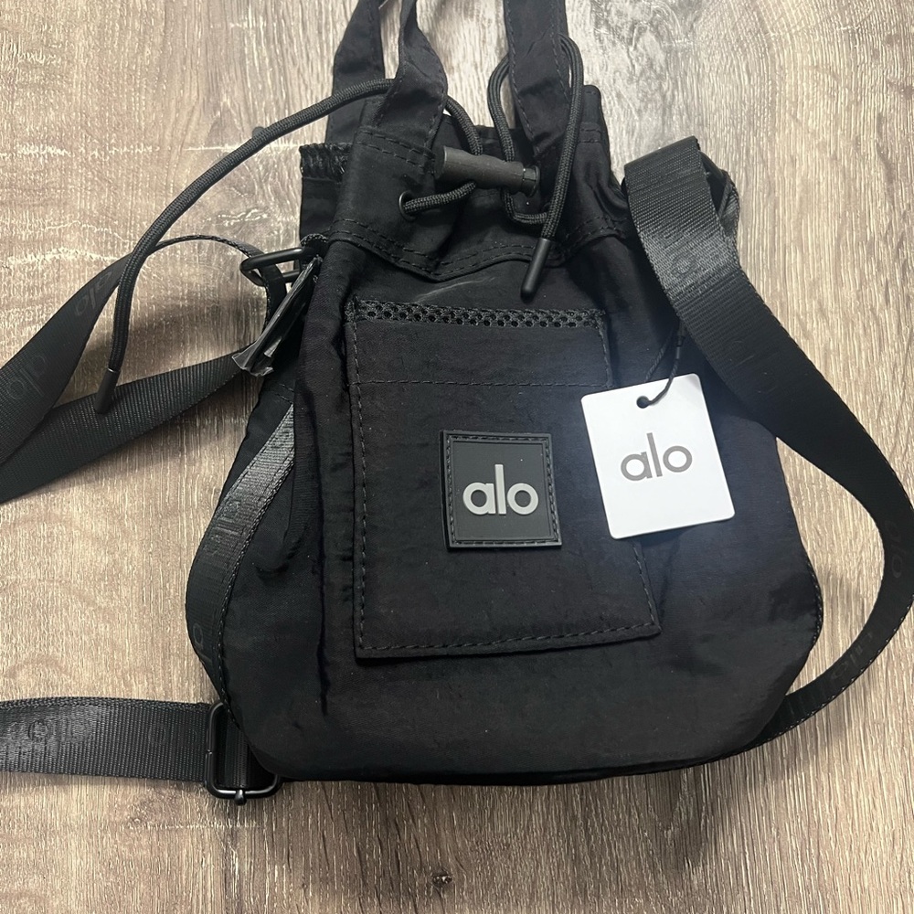 Alo Black Drawstring Bag